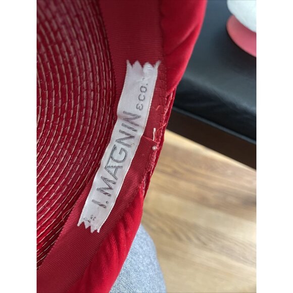 VINTAGE‎ Red  Magnin Hat - Picture 7 of 12